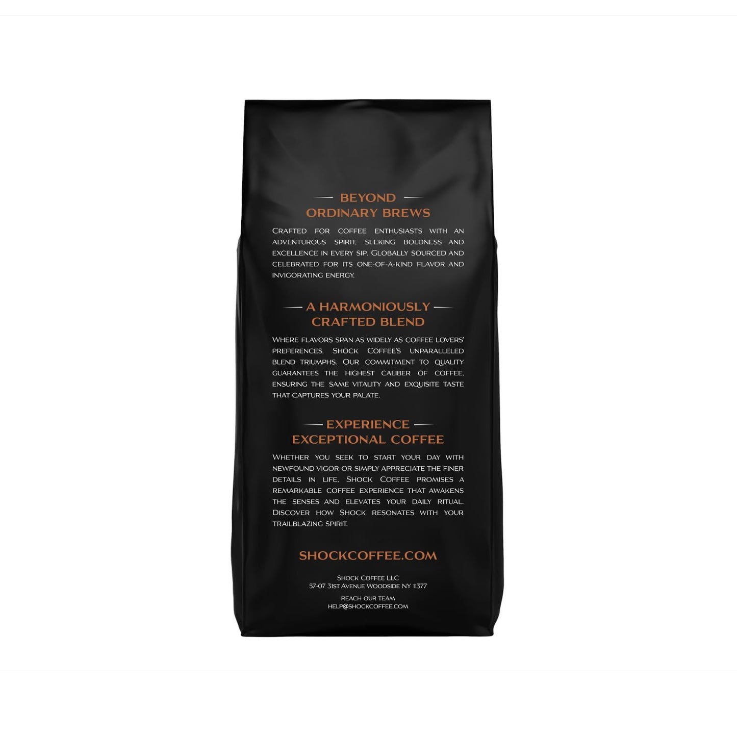 Shock Coffee Naturally Bold | Extra High Caffeine Strong Coffee | Medium Dark Roast Whole Bean | Premium Arabica | 8 ounce