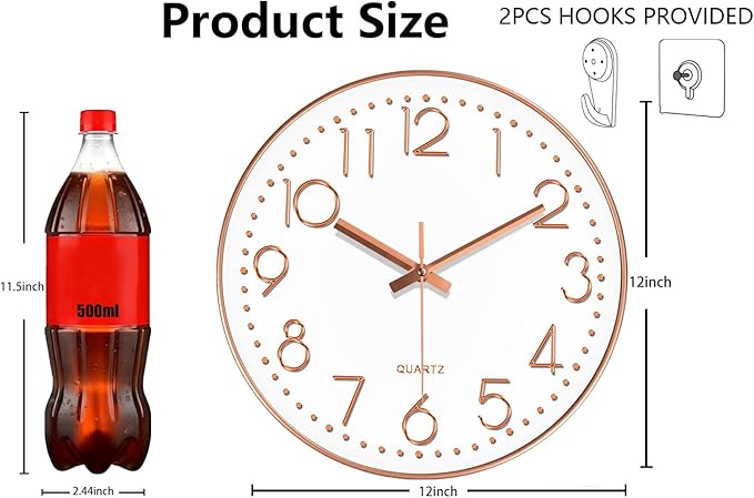 Modern Silent Wall Clock - Image 3