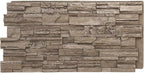 EverStone Cascade Faux Stone Panel, 48 5/8"W x 24 3/4"H x 1 1/4"D, Soft Ash by EkenaMillwork