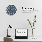 Roymnie Wall Clock 10 Inch Silent Wall Clocks Battery Operated-Modern Non - Image 7