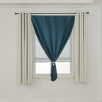 AJAZZ 100% Black Out Curtains Adhesive Blackout Temporary Curtain Rod No - Image 7
