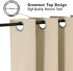 ChrisDowa Blackout Curtains 120 inches Long - Image 2
