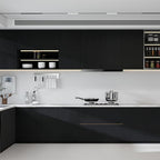 Vinjiasin Peel and Stick Wallpaper Black Wallpaper Black Wood Contact Paper - Image 4