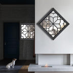 Wocred 2 PCS Square Wall Mirror, Gorgeous Rustic Farmhouse Accent Mirror - Image 6