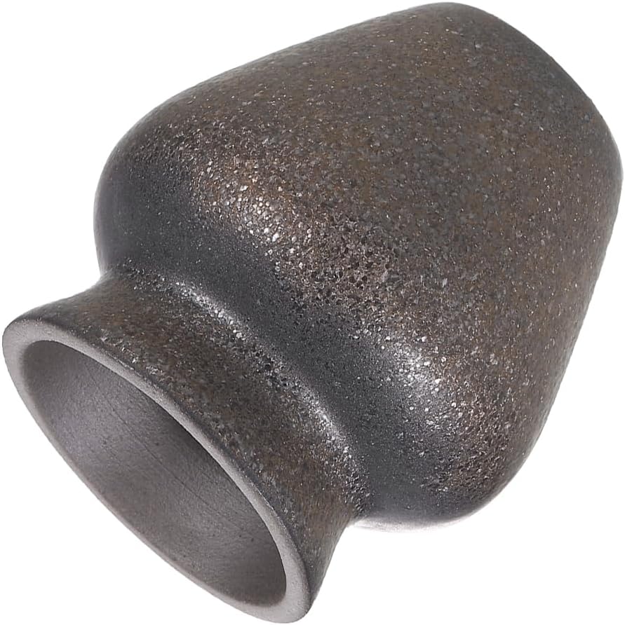 HARFINGTON Ceramic Chasen Stand 67mm Matcha Whisk Holder, Traditional Matcha Tea Chasen Holder, Black Gold