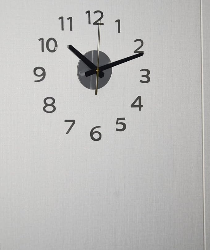 OceeK DIY Wall Clock, Fluorescence Modern Silent Non-Ticking, Battery Operated - Image 3