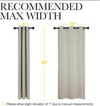 NICETOWN Natural Living Room Blackout Curtains - Image 7