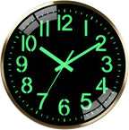 Luminous wall Clock Modern Silent Wall Clock, Non-Ticking Battery Operated Wall by Unknown