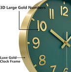 Wall Clock, 8 Inch Wall Clocks Battery Operated, Modern Non Ticking Silent - Image 7