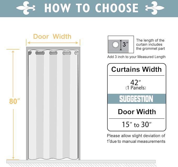ChrisDowa Blackout Door Curtains - Image 7