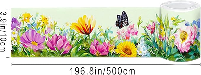 IVN Wallpaper Border Peel and Stick Decorative Wall Trim Self Adhesive Colorful - Image 3