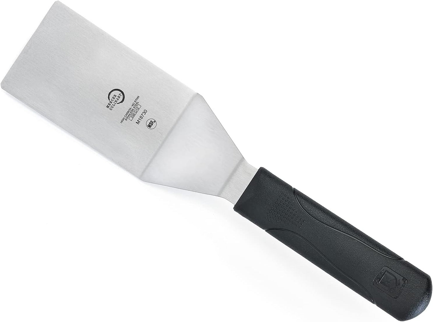 Mercer Culinary Millennia Turner, 4 Inch by 2-1/2 Inch Blade, Black Handle