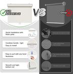 AOSKY Cordless Roller Shades Blackout Blinds - Image 3
