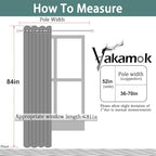 Yakamok 84 Inch Length 100% Blackout Curtains - Image 8