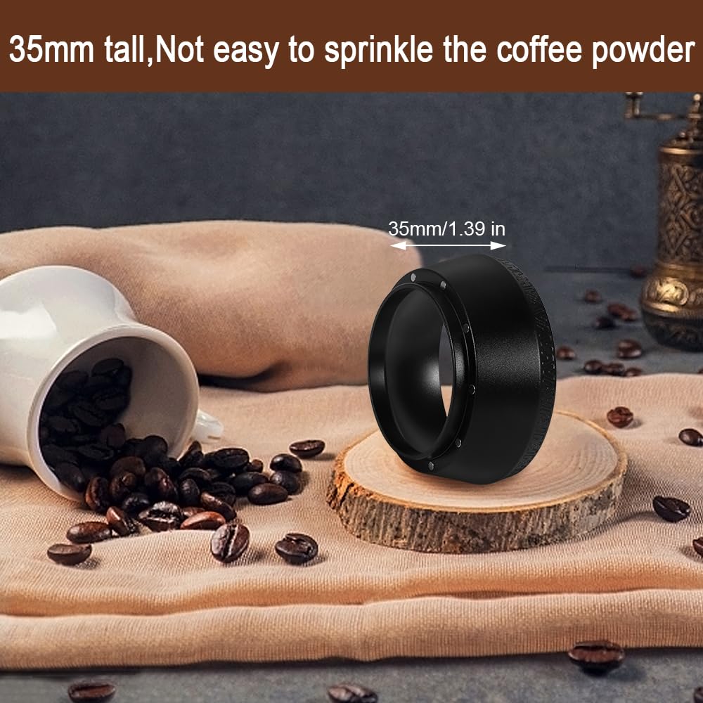 Magnetic Dosing Funnel, 58mm Espresso Dosing Funnel Aluminous Alloy Compatible with Breville 58mm Bottomless Portafilter