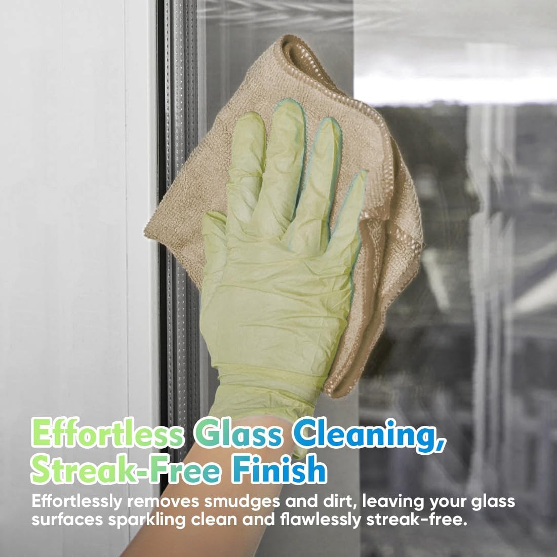 HOMEXCEL Microfiber Cleaning Cloth 6 Pack 12.5 x 12.5 inch Microfiber Towels for Cars Ultra Absorbent Car Washing Cloth Lint Free Streak Free Cleaning Rags for Car, Kitchen Window Brown