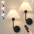 Rechargeable Battery Operated Wall Sconces Sets of 2, 15 Colors Wireless Wall by KELUOLY