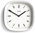 JONES CLOCKS® Marvel Wall Clock | Modern Retro Rounded Square Clock | 10 inch | by JONESCLOCKS