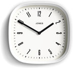JONES CLOCKS® Marvel Wall Clock | Modern Retro Rounded Square Clock | 10 inch | by JONESCLOCKS