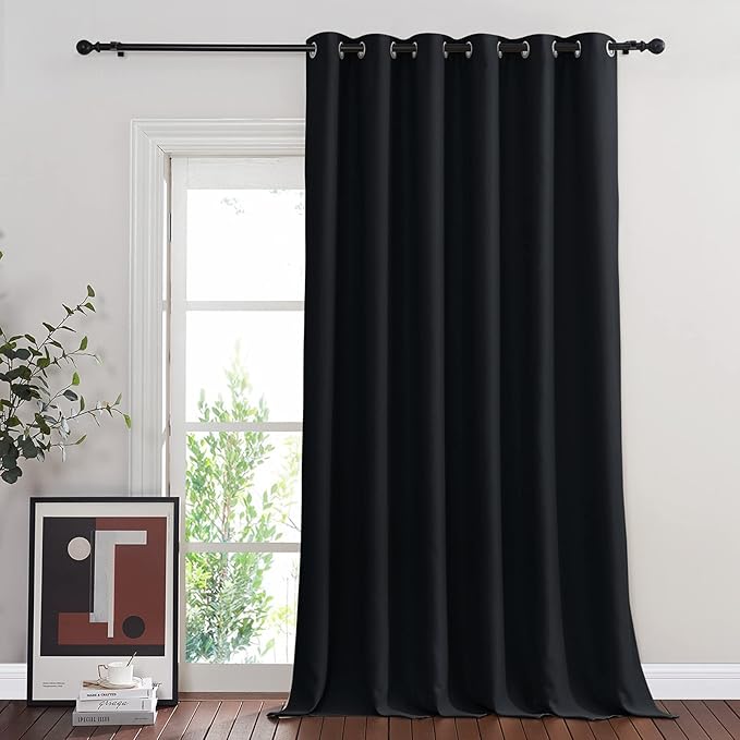 NICETOWN Black Out Curtain for Sliding Glass Door, Grommet Thermal Insulated by NICETOWN