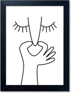Framed Black and White Bathroom Wall Art Funny Bathroom Wall Decor Signs Bad by Melpa+Art