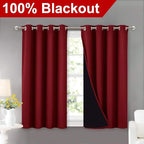 NICETOWN Kitchen Full Blackout Curtain Panels, Super Thick and Soft Insulated - Image 2