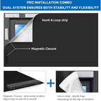 100% Blackout Blind Magnetic Blackout Window Cover 118 x 57Inch, Media Room - Image 2