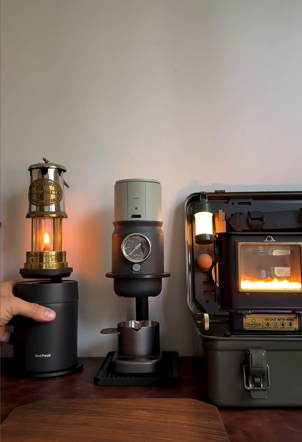 OUTPEAK Neo 2025 Auto Vacuum Coffee Canister, 0.5L for 4.6oz Coffee Beans, One-Button Operation, Small Airtight Coffee Canister with Scoop, Coffee Storage Container Stainless Steel (Champion's Choice)