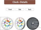 XFM Colorful Kids Wall Clocks Battery Operated 10 inch Silent Non Ticking Funny - Image 5