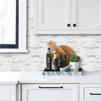 AULIGET 20 Sheets Faux Stone Peel and Stick Backsplash - Image 2