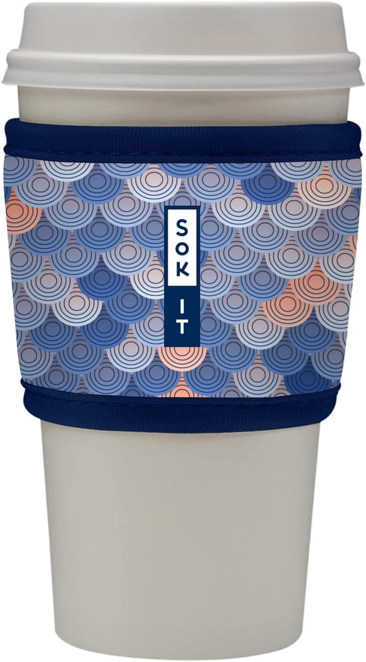 Sok It HotSok Coffee & Tea Reusable Insulated Neoprene Cup Sleeve (Sunrise Boulevard)