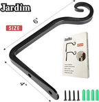 Jardim 2 Pack 6 Inch Premium Decorative Metal Iron Wall Hook, Indoor Outdoor - Image 2
