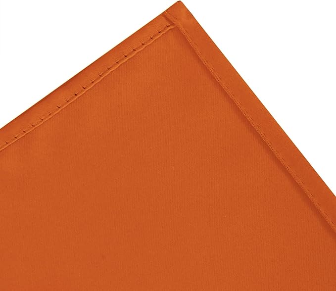 LEMOMO Orange Blackout Curtains 42 x 54 Inch Length Set of 2 Panels Grommet - Image 6