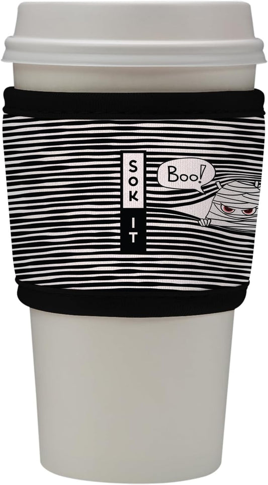 Sok It HotSok Coffee & Tea Reusable Insulated Neoprene Cup Sleeve (Peek-A-BOO)