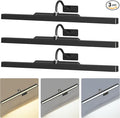 24Inch Picture Lights Battery Powered 6000mAh -3 Pack Black Wireless Remote by Craftersmark