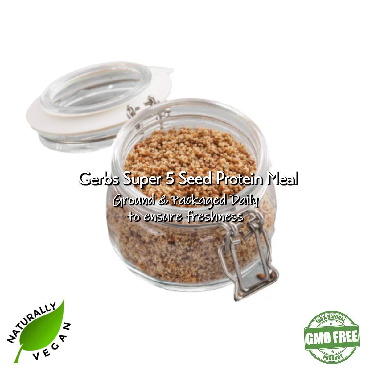Gerbs Pumpkin Seed Meal 2 lbs. | Finely Ground, No Additives, Resealable Bag | Rich, Earthy Texture for Baking & Blending | Top 14 Allergen-Free