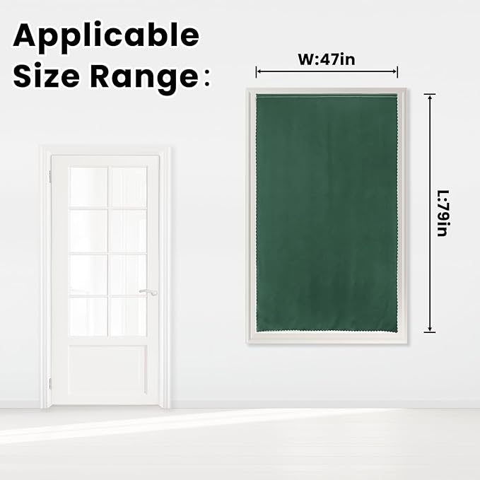 Blackout Curtains for Bedroom Stick On Curtains Window Shades Pull Down - Image 7