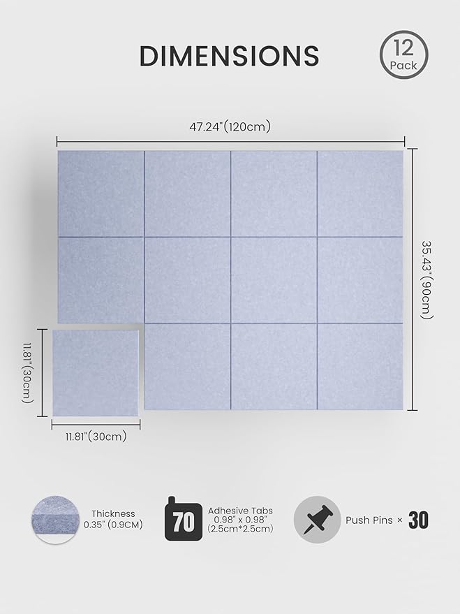 Bumusty Large Cork Board 48" x 36" Alternative - Image 2