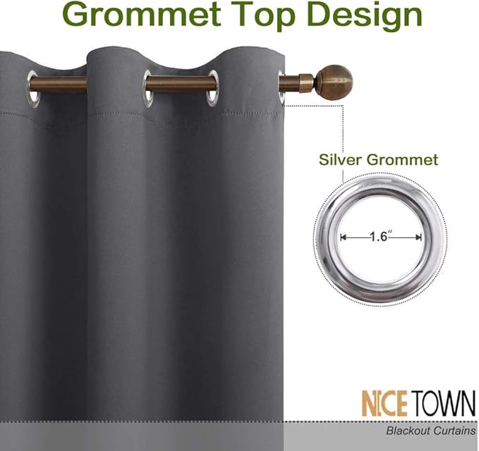 NICETOWN Wall Curtain for Bedroom, Room Divider Curtain for Doorways, Vertical - Image 2