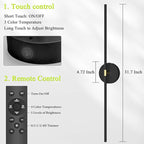 Battery Operated Wall Sconce Set of 2: 10000mAh Wireless Sconces Rechargeable - Image 9