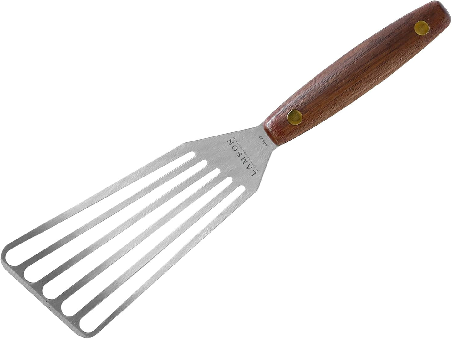 Lamson Vintage 3" x 6" Chef's Slotted Turner, Right-Hand, Walnut Handle