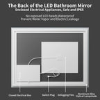 Koonmi 48"x32" LED Mirror for Bathroom, 90CRI Anti-Fog Vanity Mirror - Image 8