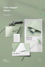 Dimoon 394''x17.7'' Green Peel and Stick Wallpaper Contact Paper Modern Self - Image 4