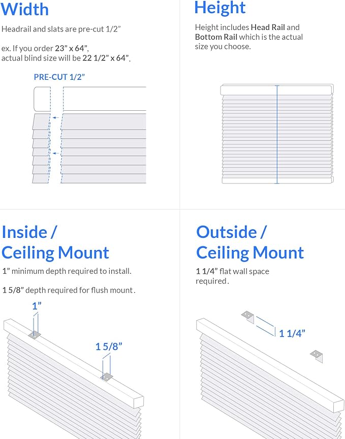 CHICOLOGY Mini Blinds for Indoor Windows – 46"W x 48"H, Cappuccino Horizontal - Image 7