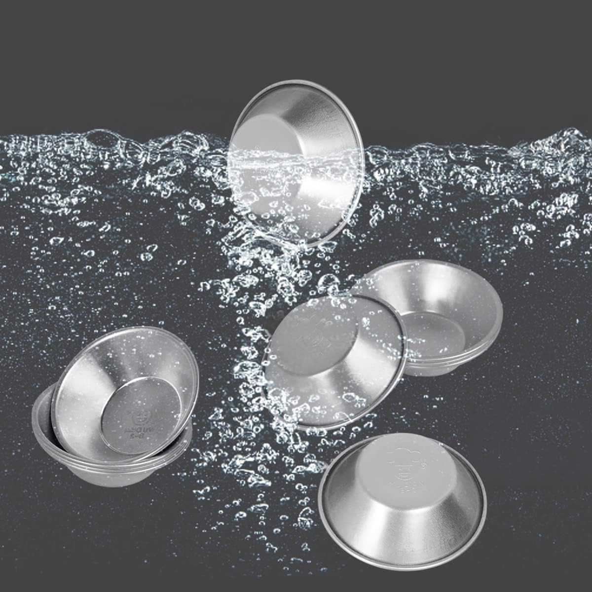 Weilan 25 Pcs Mini Tiny Pie Muffin Cupcake Pans Tin Egg Tart Mold Bakeware -NonStick Puto Cup