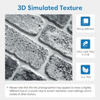 COMSTICKC 3D Faux Brick Wall Panel Peel and Stick, Small Size, Ultra-Light PVC - Image 3