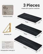 BAYKA Wall Shelves for Bedroom Decor, Floating Shelves for Living Room Kitchen - Image 8