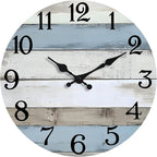 JoFomp 10 Inch Wooden Wall Clocks Battery Operated, Silent Wall Clock Non by JoFomp