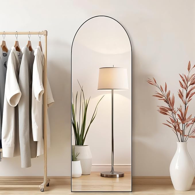 Arched Mirror Full Length, Upgraded 16"x59" Body Wall Mirrors - Image 2