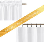 NICETOWN White Velvet Curtains 72 inches - Image 2